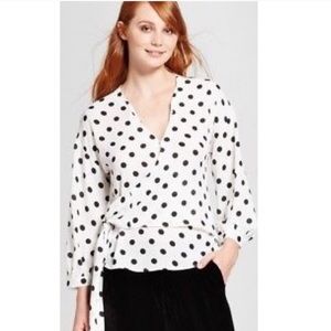 Target Who What Wear Polka dot shirt